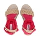 thumbnail image 4 of Alpargata sandalia de plataforma con yute natural para mujer con ajuste de listones fucsia estilizados. Platonia  ANTONELLA-02-FUCSIA, 4 of 6