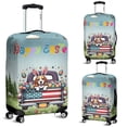 thumbnail image 2 of Happy Easter Beagle American Flag Truck Bunny Ears Travel Luggage Cover Beagles Dog Lover Gifts Idea Suitcase Dust Protective Decor - 03001, 2 of 5