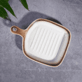 thumbnail image 3 of Ceramic Oven Dish Griddle Dishes Baking Dish Bakeware Baking Tray Microwave Oven Plate Oven Western Food Plate,Yellow, 3 of 8