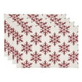 thumbnail image 2 of Fennco Styles Christmas Snowflake Cotton Table Runner 14" W x 72" L - Red Festive Table Cover for Home Décor, Banquet, Family Gathering, Holiday and Special Occasion, 2 of 8
