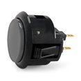 thumbnail image 1 of Cateissary Pulsador Suave Pequeño Multi Colores Encendido Apagado Arcade Interruptor Restablecimiento automático Sensible Resistente a los Videojuegos y accesorios Gris oscuro, 1 of 6