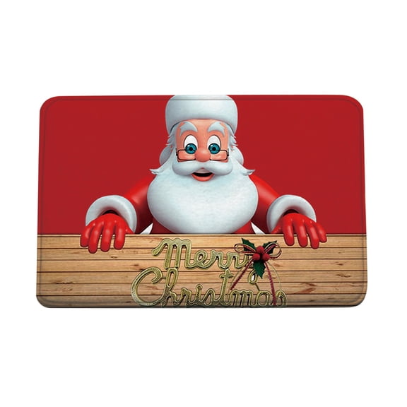 SDJMa Christmas Doormats Floor Mat Lightweight Non-Slip Foam Funny Area Rugs Entrance Front Door Rug Xmas Decorative for Indoor Garden Kitchen Bedroom 23.6 x15.7