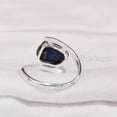thumbnail image 5 of Natural Lapis Lazuli Ring, Rough Lapis Lazuli Ring, Afghani Lapis, Cross Prong Ring, 925 Sterling Silver, Womens Ring, Christmas, Thanksgiving, Handmade, Statement Jewelry, Rough Gemstone Jewelry, 5 of 5
