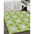 thumbnail image 3 of Ahgly Company Machine Washable Indoor Square Transitional Tea Green Area Rugs, 4' Square, 3 of 7