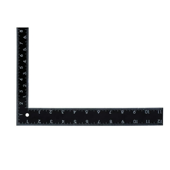 Geemin Reliable Black Square Ruler Measuring Square For Accurate Construction Projects