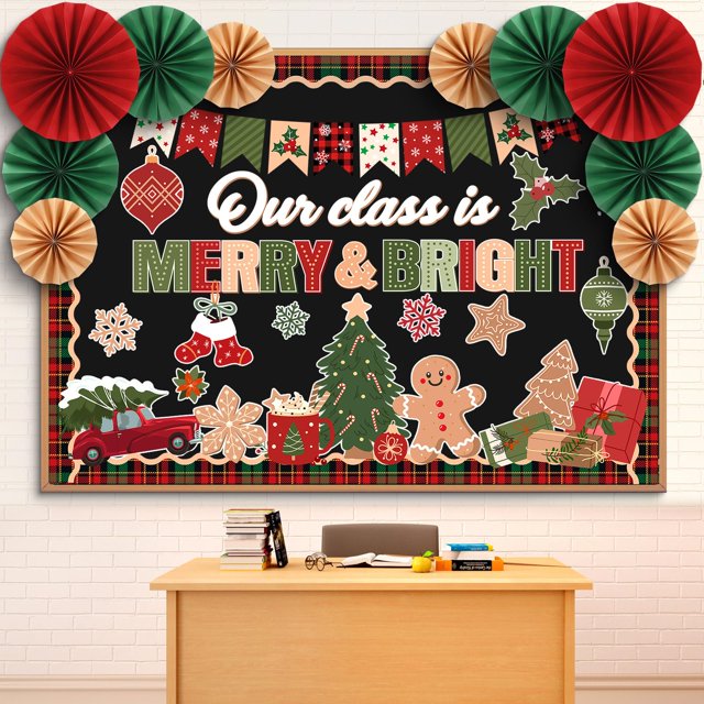 Set de decoración para tablones de anuncios navideños, 67 unidades, de Eersida