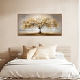 thumbnail image 2 of TOARTi Tree of Life Wall Art Gold Leaves Framed Nature Aesthetics Canvas Painting For Living Room Bedroom Office Decor 20x40 Inch, 2 of 10