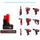 thumbnail image 2 of Batería VOLT1799 Paquete de 2, 6.0Ah 12V para Milwaukee M12, 2 of 6