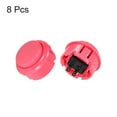 thumbnail image 3 of Interruptor de botón momentáneo de 30 mm para juegos de arcade, color rosa, 8 piezas, 3 of 3