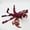 Red, variant on 3D Printed Articulated Mechanical Scorpion Figurine Desktop Ornament, Intricate Robotic Insect Sculpture with Flexible Joints and Moving Parts Black