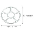 thumbnail image 2 of RUNROTOO 4 Pcs Kitchenware Support Rack Silver Stove Bracket for Stable Usage, 2 of 8