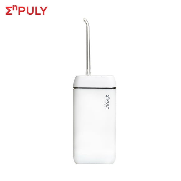 ENPULY ENPULY M6plus Advanced Portable Water Flosser - IPX8 Waterproof, 3 Cleaning Modes, 1100mAh Battery, 1600 Pulsations/Min, 140ml Tank, Type-C Charging, White