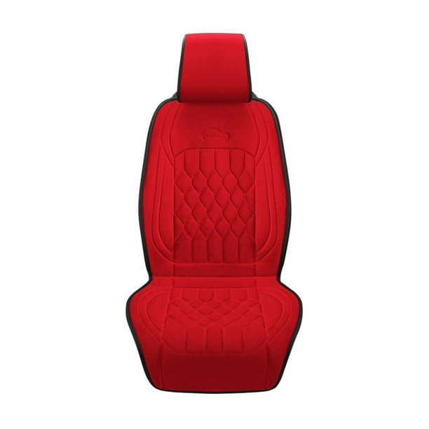 Almohadilla calefactora para asiento de 12v/24v, cojín calefactor para asiento de coche, almohadilla calefactora de felpa cálida Wmkox8yii HFSH5047