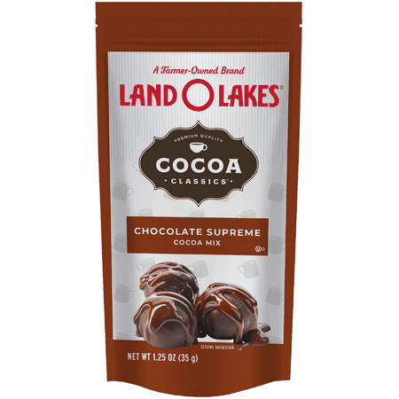 Land O Lakes Chocolate Supreme Hot Cocoa Mix, 1.25 oz. 1 Packet (35g) Serving Size