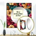 thumbnail image 3 of Designart "Tropical Watercolor Melody" floral Square Mirror For Wall Decor - Large Multicolor Square Mirror Printed Wall Decor - Cottage Square Living Room Mirror, 3 of 5