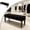 Black-S, variant on Bench Covers Stretch Extra Long, Waterproof Dining Room Bench Cushion, Removable Printed Bench Seat Protector Rectangle Bench Slipcover for Living Room, Bedroom, Kitchen