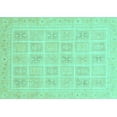 thumbnail image 1 of Ahgly Company Indoor Rectangle Abstract Turquoise Blue Modern Area Rugs, 3' x 5', 1 of 4