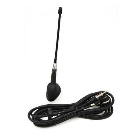 Unique BargainsUniversal Black Car Vehicle Roof Fender Mount Radio FM AM Antenna