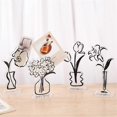 thumbnail image 5 of Flower Ornament Note Clip Advanced Dark Wind Flower Convenience Folder File Message Photo Message Ornament E, 5 of 5