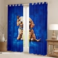 thumbnail image 2 of Feelyou Cartoon Dalmatian Lover Blackout Curtains Set of 2 (52x84 Each), Cute Dog Butterfly Window Curtains, Modern Oil Printing Curtains and Drapes, Living Room Curtains Decor, 2 of 6