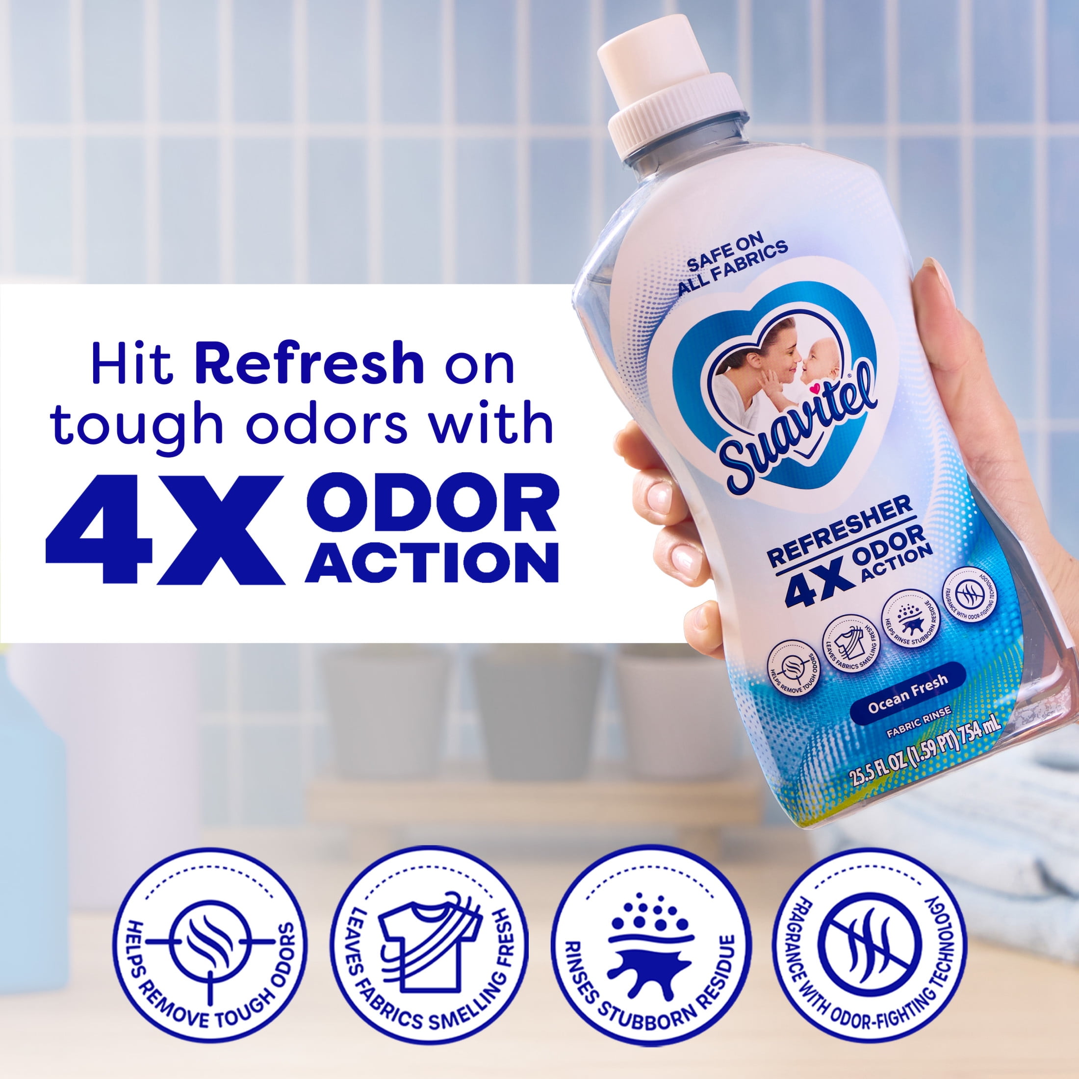 Suavitel Refreshe Floral Fresh Fabric Softener – Long-Lasting Scent