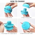 thumbnail image 5 of Juguete para gatos, pelota azul con luz LED, rotación automática de 360 grados y carga USB, juguete interactivo para gatos, perros y gatitos., 5 of 5