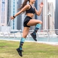 thumbnail image 6 of Lsque Colorful Underwater Shark Pattern Sport Compression Socks for Men & Women 15-20 mmHg Knee High Nurse Pregnant Running Medical and Travel Athletic, 6 of 6