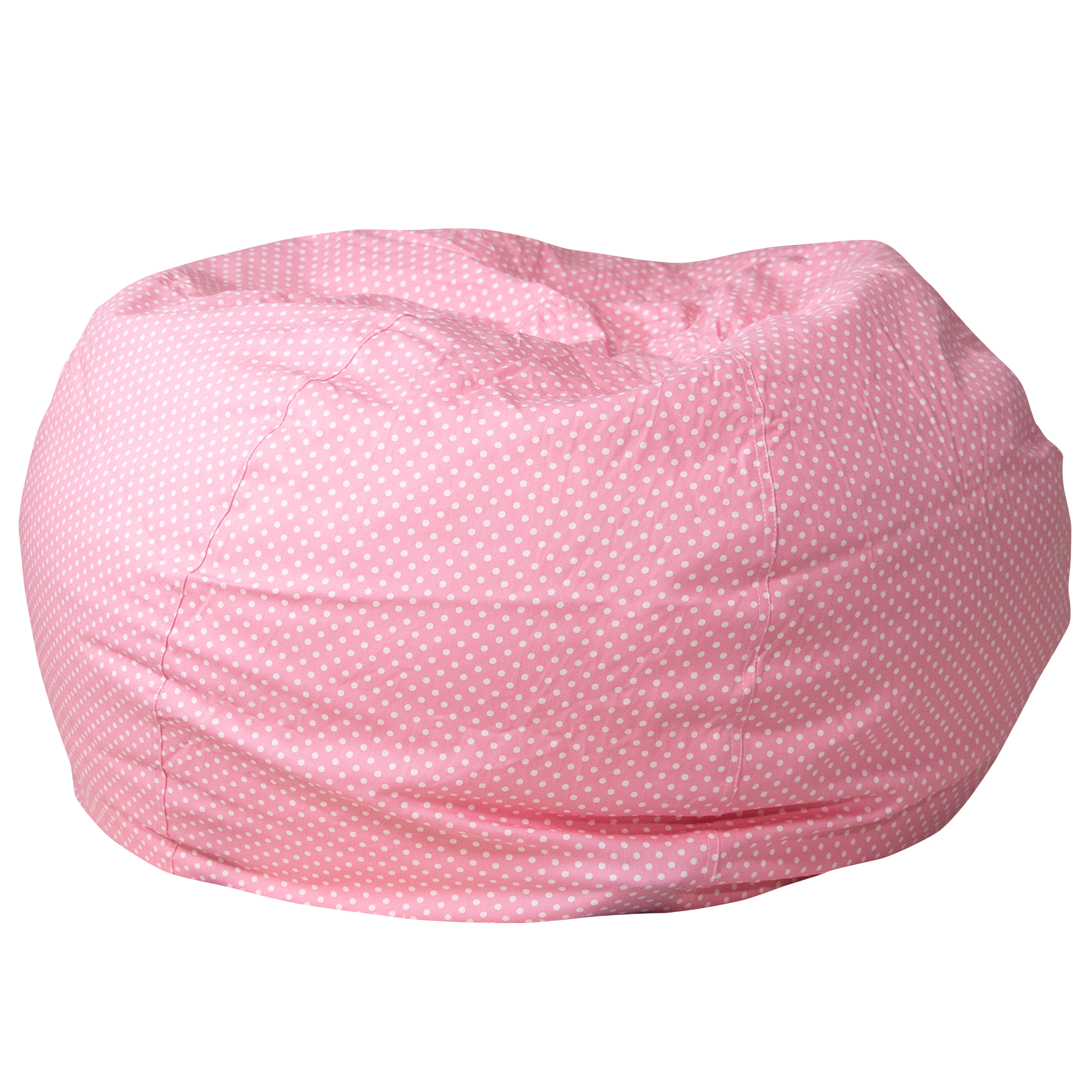 Flash Furniture Oversized Light Pink Dot Refillable Bean Bag Chair for All Ages - image 2 of 9