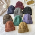 thumbnail image 3 of Guiexla Knitted Hat Comfortable Soft Winter Unisex Wool Hat Fashionable Oversized Knitted Beanie for Women Men, 3 of 8