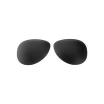 Walleva Black Polarized Replacement Lenses for Oakley Elmont L Sunglasses