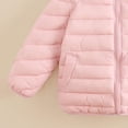 thumbnail image 3 of YUANxueke Puffer Jacket for Girls Long Sleeve Full Zip Quilted Coat Lightweight Stand Collar Warm Tops,Pink,7-8Years, 3 of 7