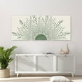 thumbnail image 2 of Sage Green Boho Sun Wall Art Set of 3, Framed Canvas Wall Art Sun Rising on the Horizon Geometric Nature Illustrations Line Art Wall, Mid-Century Modern Prints Sage Green Wall Decor for Living, 2 of 6