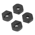 thumbnail image 4 of 4 PCS RC Wheel Hex Hub Adapter Aluminum Alloy RC Hex Coupler Parts for E 1/16 RC Car Black, 4 of 8