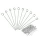 thumbnail image 1 of Uxcell 200Pcs Hallazgos de Ojos para Joyería 22 Gauge 45mm Pines de Ojos de Acero Inoxidable 3.3mm, 1 of 5