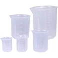 thumbnail image 2 of Nvzi 50/100/250/500/1000ml Resin Mixing Cups, Liquid Measuring Cups, Plastic Beaker, Graduation Epoxy Resin Cups for Resin Epoxy Paint Food, Lab Use - 5 Pcs, 2 of 5