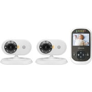 Binatone 2.0" Digital Video Baby Monitor with 2 Cameras, White