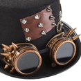 thumbnail image 4 of Sombrero Steampunk Salvador Negro con Gafas Steampunk Gear para Hombre y Mujer, 4 of 10