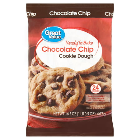 Image result for great value chocolate chip cookie dough