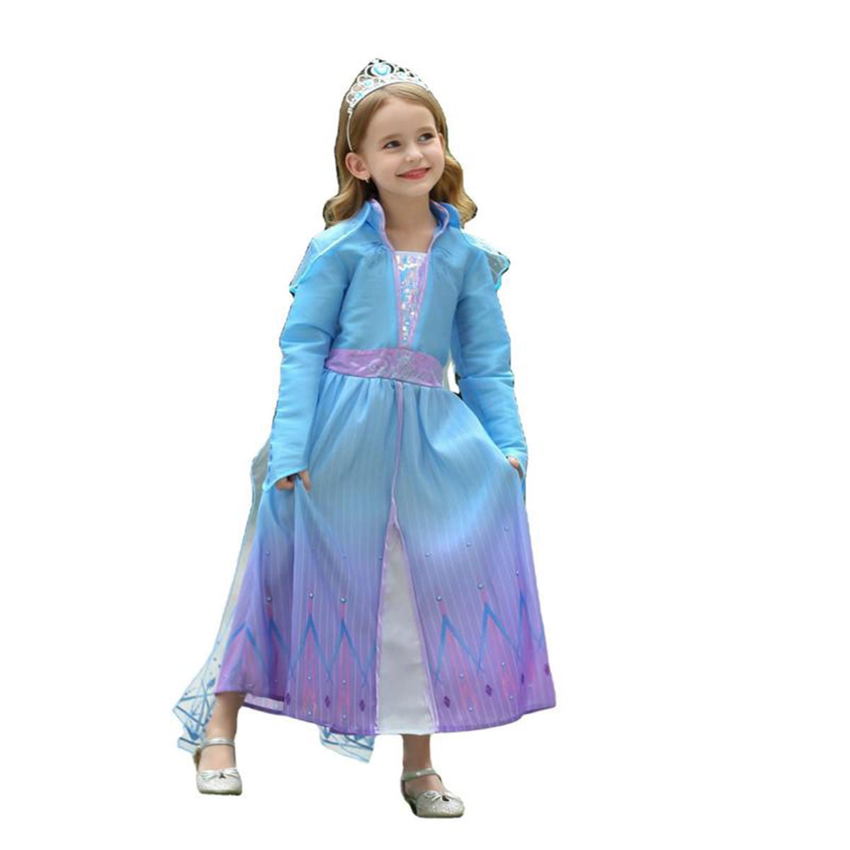 Hot Pageant Kids Frozen Princess Anna Elsa Party Dress Holiday Outwear Dresses`` 