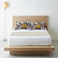 thumbnail image 6 of Yayeee Pillowcase Standard Size Set of 2 Satin Wrinkle Resistant Pillow Case, Colorful Flowers, 6 of 8