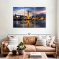 thumbnail image 2 of Elephant Stock Houses Of Parliament And Big Ben Wall Art - Horizontal Multi Panel Canvas - Living Room Wall Decor - City Multi Panel - Blue And Orange Decor - 57" x 36", 2 of 4