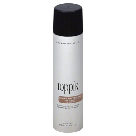 Toppik Dry Formula Lt Brown Colored Hair Thickener, 5.1