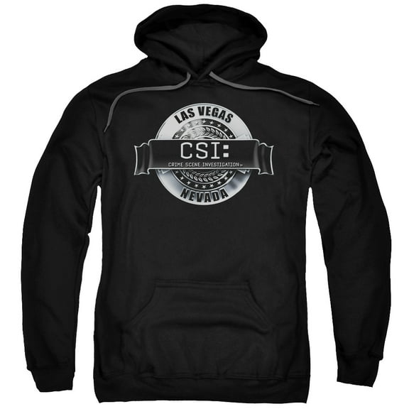 Csi Rendered Logo Adult Pullover Hoodie Sweatshirt Black