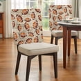 thumbnail image 4 of Rugby Balls Chair Covers Set of 6 Vintage Sport Brown Wood Grain Striped Abstract Chair Back Covers Stretch Removable Washable Slipcovers Protector for Dining Room Kitchen Party Decor, 4 of 9
