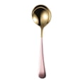 thumbnail image 2 of sunsanly Stainless Steel Dessert Spoon Smooth Edge Modern Design Coffee Soup Spoons Kids Rust-Proof Dishwasher Safe Round Stirring Spoons for Restaurants Home Kitchens Hotels, 2 of 8