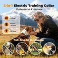 thumbnail image 2 of 2-in-1 Dog Shock Collar with Remote Control and Automatic Bark Mode - Electric Training Smart Anti Barking Collars for Small Med, 2 of 6