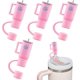 thumbnail image 1 of Tapa con pajita de 4 Uds., tapa con pajita de silicona para tazas de 30 OZ y 40 OZ, accesorio para minitaza, tapa con pajita Sincero Electrónica, 1 of 5