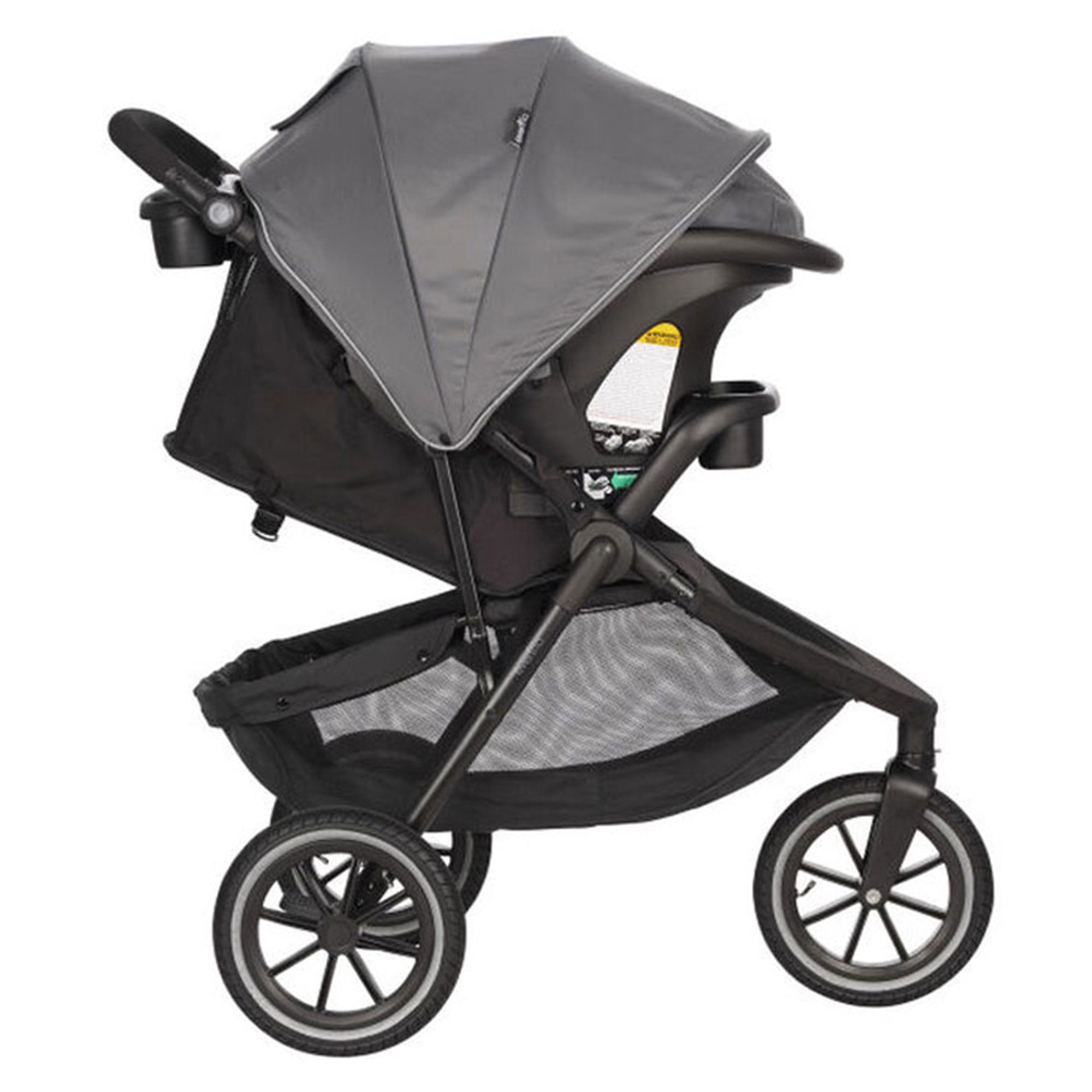 Evenflo Folio3 Stroller Jogger Travel System with LiteMax 35 Car Seat Gray Walmart