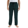 thumbnail image 4 of QPNGRP Mens Fleece Plaid Pajama Pants Bottoms with Pockets Cozy Sleepwear Lounge Wear Green XXL, 4 of 8