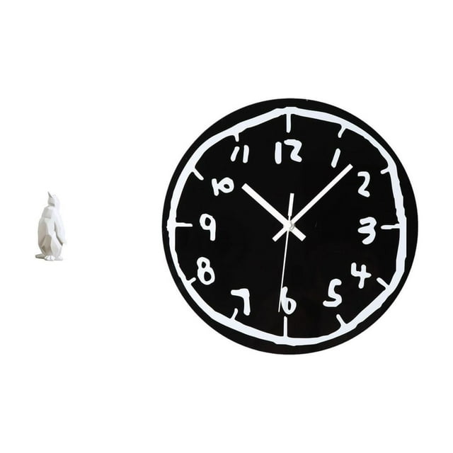Escultura de pingüino en acrílico, moderna y minimalista, reloj de resina con diseño de animal, adorno decorativo coleccionable para inauguración de c